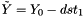 $ \tilde{Y} = Y_0 - ds t_1 $