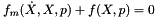 \[ f_m(\dot{X}, X, p) + f(X,p) = 0 \]